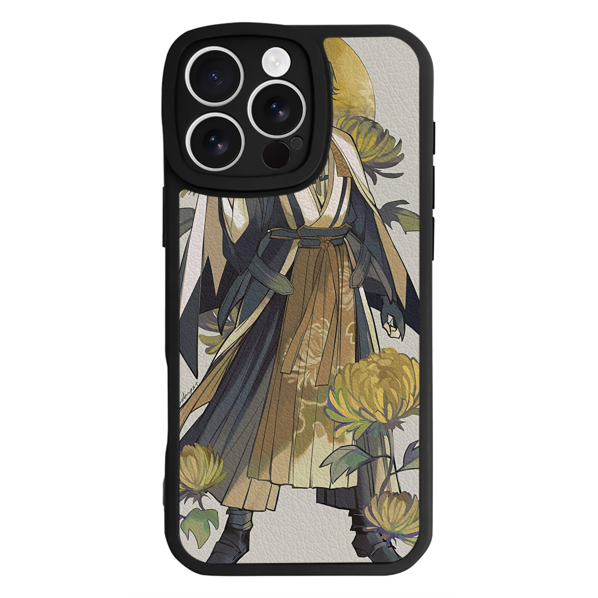 （画像用） 刀剣乱舞 Touken Ranbu 【iPhone 16シリーズ対応】シリコンスマホケース（レザー調） 材質：シリコン